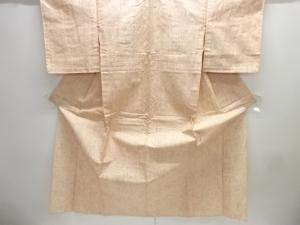 花模様織り出し手織り節紬単衣着物